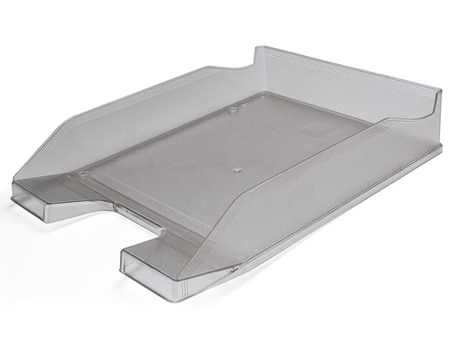 [36186] Bandeja sobremesa plastico q-connect gris oscuro transparente 240x70x340 mm