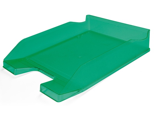 [36185] Bandeja sobremesa plastico q-connect verde transparente 240x70x340 mm