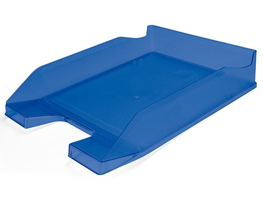 [36184] Bandeja sobremesa plastico q-connect azul transparente 240x70x340 mm