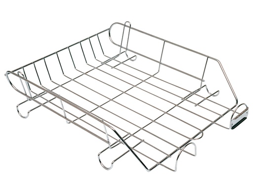 [13301] Bandeja sobremesa metalica q-connect cromada 370x275 mm