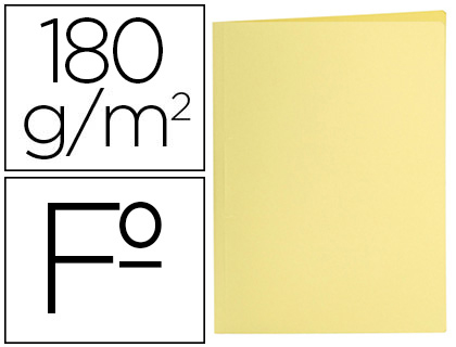 [10426] Subcarpeta liderpapel folio amarillo pastel 180g/m2