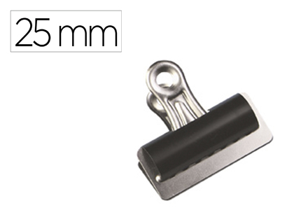 [155964] Pinza metalica q-connect pala fija 25 mm caja de 10 unidades