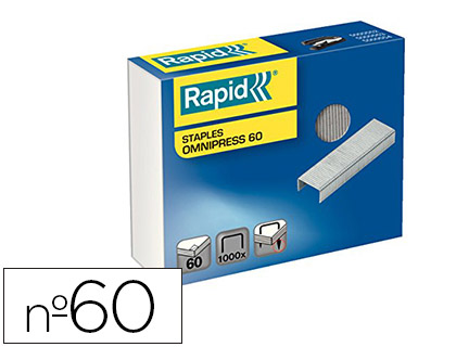 [79756] Grapas rapid omnipress 60 galvanizadas caja de 1000 unidades