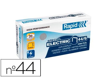 [58553] Grapas rapid nº 44/6 galvanizada caja de 5000 unidades