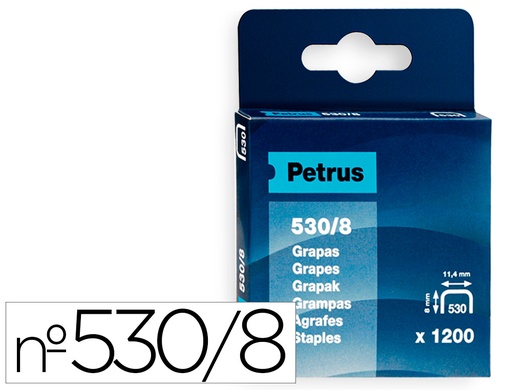 [26514] Grapas petrus nº 530/8 caja de 1200 unidades