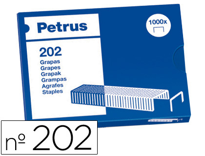 [3765] Grapas petrus bambina nº 202 caja de 1000 unidades