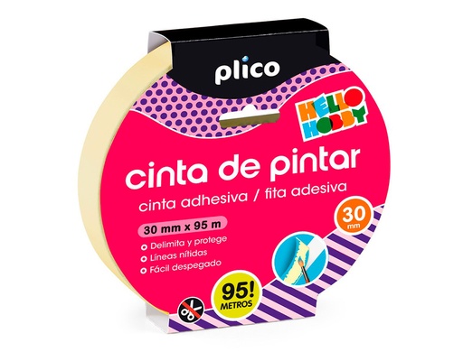 [165319] Cinta adhesiva plico para pintor 95 mt x 30 mm