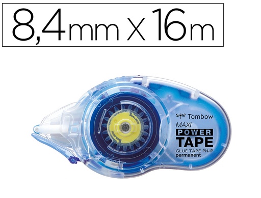 [157148] Cinta adhesiva tombow maxi power tape permanente 16 mt x 8,4 mm