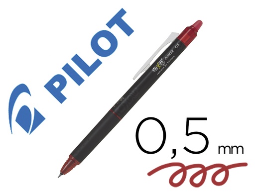 [171446] Boligrafo pilot frixion point clicker borrable 0,5 mm rojo