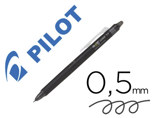 [171118] Boligrafo pilot frixion point clicker borrable 0,5 mm negro