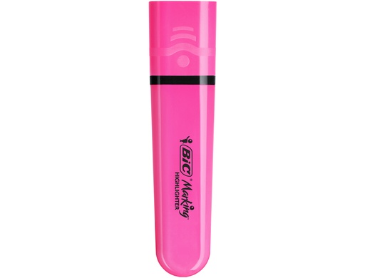 [170834] Rotulador bic flat fluorescente rosa neon caja de 12 unidades