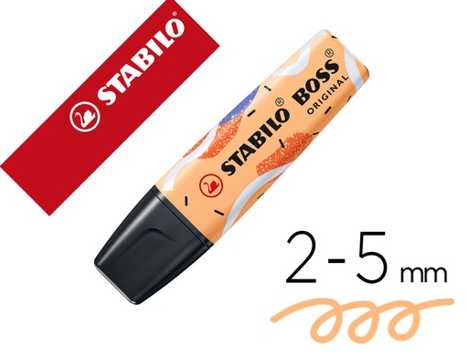 [167481] Rotulador stabilo boss fluorescente original pastel by ju schnee naranja palido