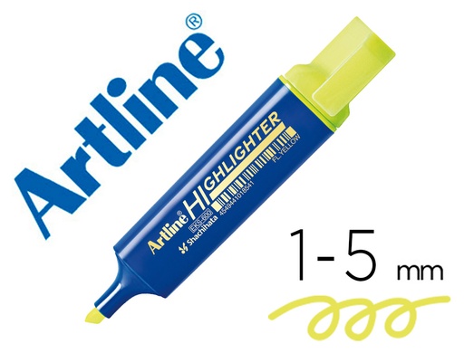 [166591] Rotulador artline fluorescente eks-600 amarillo punta biselada