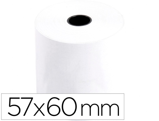 [168333] Rollo sumadora termico greening 57 mm ancho x 60 mm diametro sin bisfenol a papel de 70 g/m2