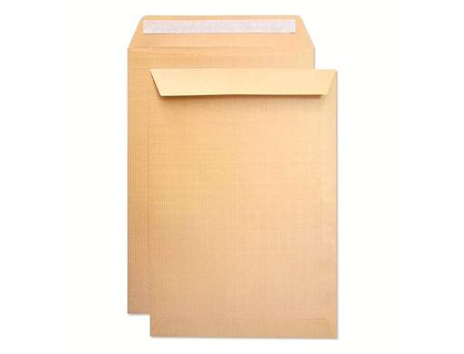 [151020] Sobre liderpapel bolsa seguridad kraft marron armado 120 gr 229x324 mm unidad