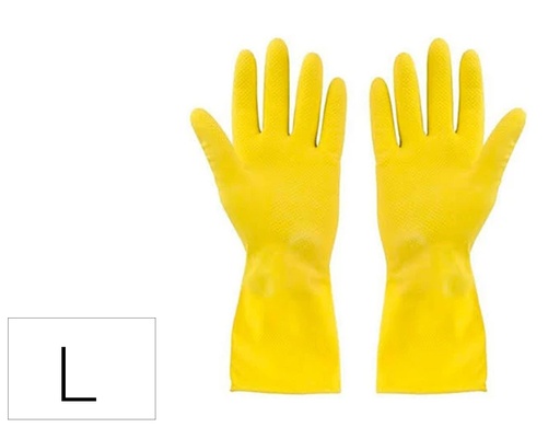 [171477] Guantes de latex satinados con relieve anti deslizante sin polvo par talla grande