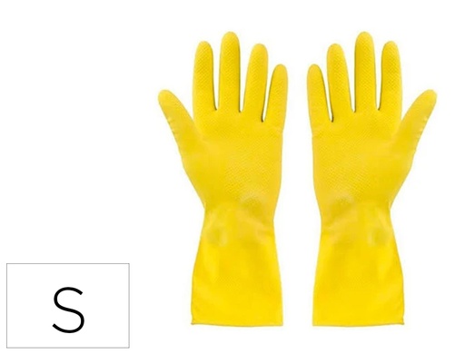 [171475] Guantes de latex satinados con relieve anti deslizante sin polvo par talla pequeña