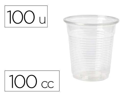 [169240] Vaso de plastico transparente 100 cc paquete de 100 unidades