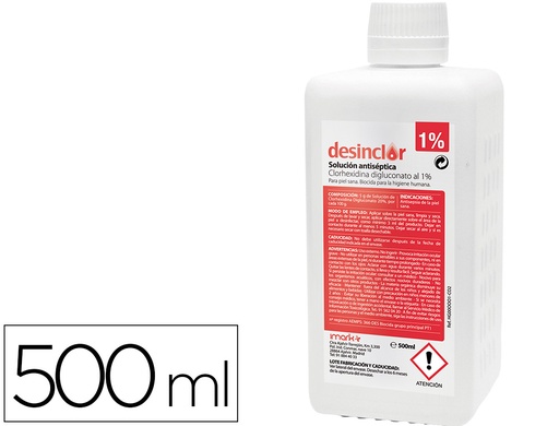 [160503] Solucion antiseptica clorhexidina desinclor 1% bote de 500 ml