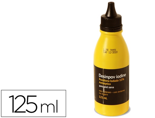 [160502] Povidona yodada desinpov antiseptica 10% bote de 125 ml