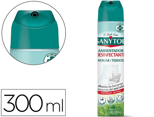 [160183] Ambientador sanytol desinfectante para hogar y tejidos spray bote de 300 ml