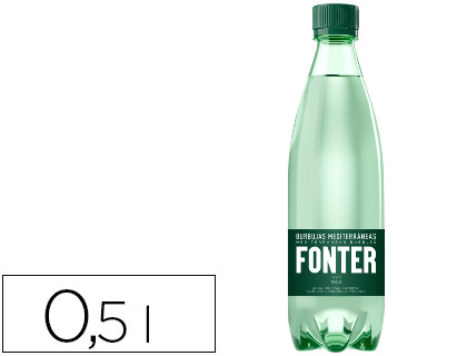 [77438] Agua mineral natural con gas fonter botella de 500ml