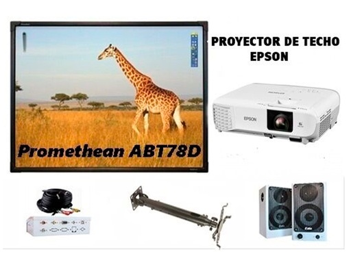 [166632] Pizarra interactiva promethean ab10t78d tactil 78/' con proyector distancia larga + altavoces e