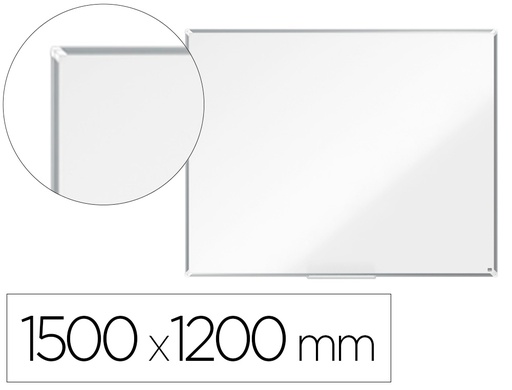 [163232] Pizarra blanca nobo premium plus acero lacado magnetica 1500x1200 mm