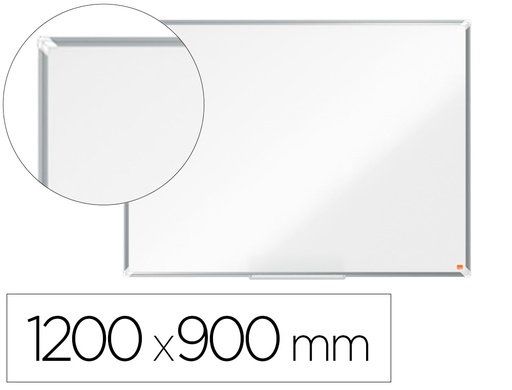 [163229] Pizarra blanca nobo premium plus acero lacado magnetica 1200x900 mm