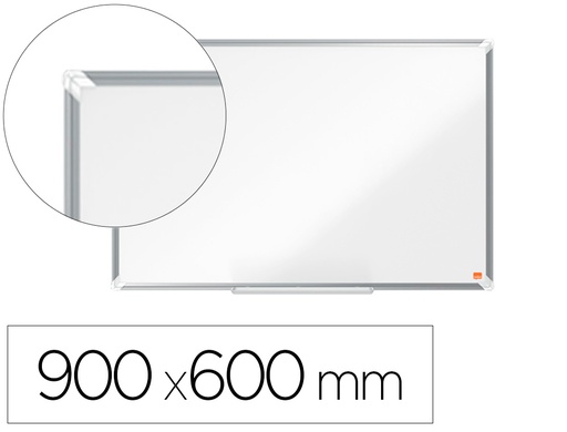 [163228] Pizarra blanca nobo premium plus acero lacado magnetica 900x600 mm