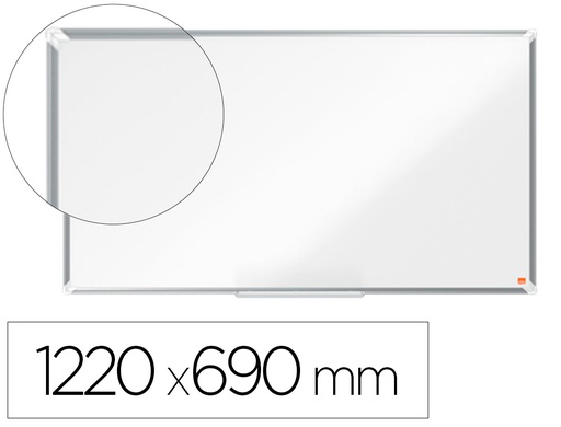 [163224] Pizarra blanca nobo premium plus acero lacado formato panoramico 55/' magnetica 1220x690 mm