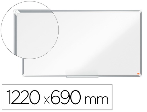 [163208] Pizarra blanca nobo premium plus acero vitrificado formato panoramico 55/' magnetica 1220x690 mm