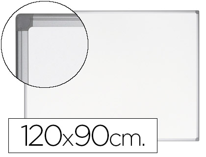 [78133] Pizarra blanca bi-office earth-it magnetica de acero vitrificado marco de aluminio 120 x 90 cm con bandeja para