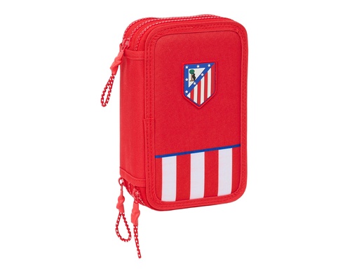 [238595] Plumier escolar safta triple 36 piezas atletico de madrid 195x125x55 mm