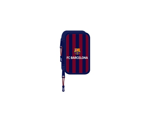 [238583] Plumier escolar safta doble pequeño 28 piezas f.c. barcelona 195x125x40 mm