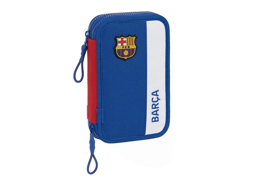 [236506] Plumier escolar safta doble pequeño 28 piezas f.c. barcelona 2 equipacion 23/24 40x125x195 mm