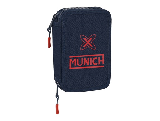 [234676] Plumier escolar safta doble pequeño 28 piezas munich flash 195x125x40 mm