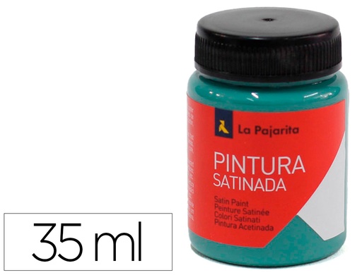 [167283] Pintura latex la pajarita satinada l-39 bote 35 ml verde jade