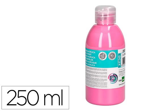 [166318] Pintura acrilica liderpapel bote de 250 ml rosa