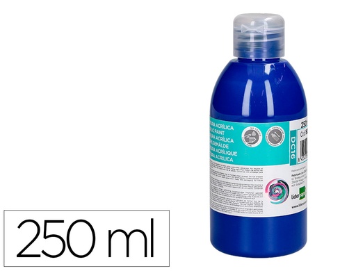 [166310] Pintura acrilica liderpapel bote de 250 ml azul ultramar