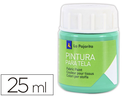 [13574] Pintura para tela la pajarita verde esmeralda 25 ml