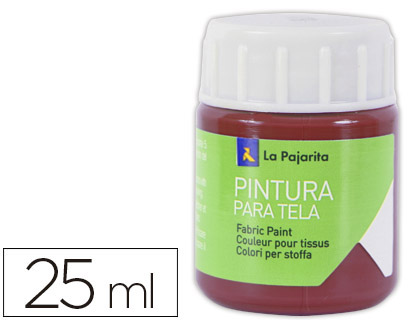 [13571] Pintura para tela la pajarita rojo ingles 25 ml