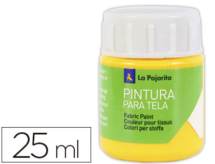 [13545] Pintura para tela la pajarita amarillo real 25 ml