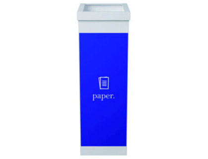 [150341] Contenedor papelera reciclaje paperflow con tapa poliestireno para papeles 60 l 76x36,3x26,3 cm