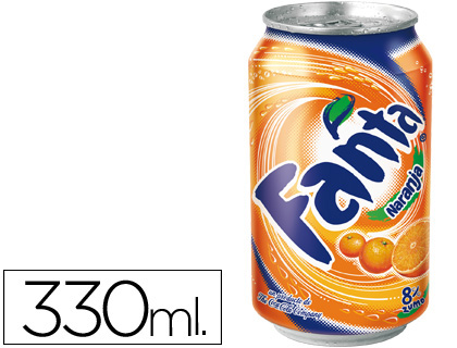 [50062] Refresco fanta naranja lata 330 ml