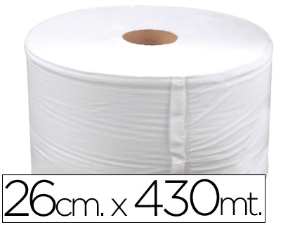 [46827] Papel secamanos industrial 26 cms de ancho x 400 mts aprox diametro 33,5 cm para el dispensador 46826