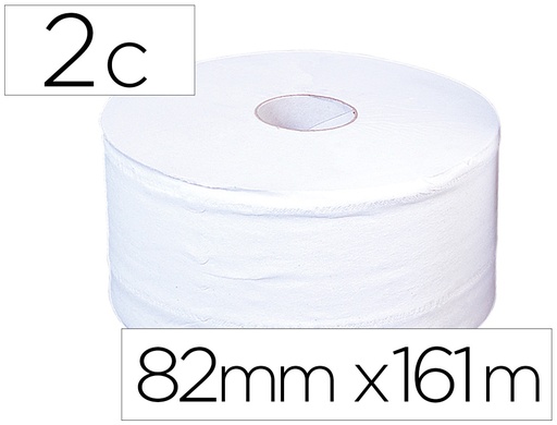 [25874] Papel higienico jumbo 2 capas blanco mandril de 60 mm para dispensador 325