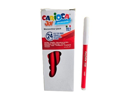 [172236] Rotulador carioca joy rojo caja de 24 unidades