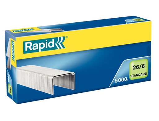 [241173] Grapas rapid 26/6 standard galvanizada caja 5000 unidades