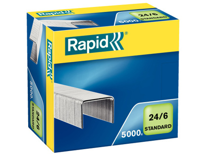 [240734] Grapas rapid n 24/6 galvanizada caja de 5000 unidades